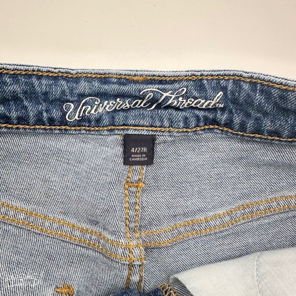 Universal Thread High-Rise Shortie Denim Shorts Size 4 / 27 - Picture 3 of 5